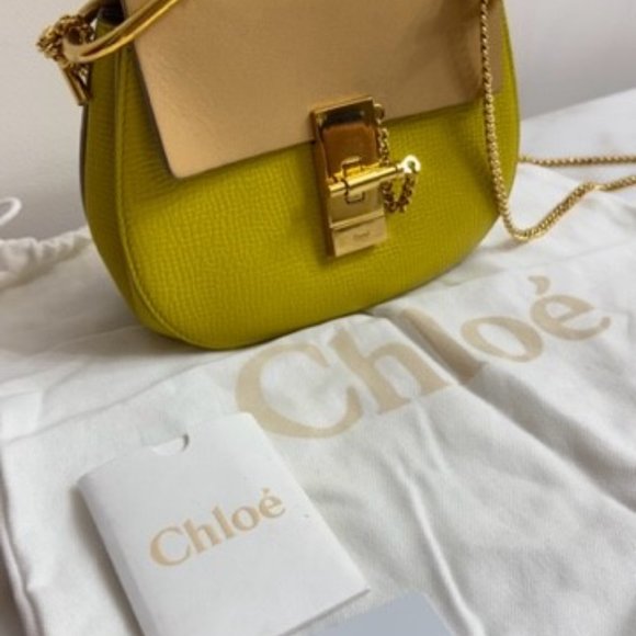 Chloe Drew Bag; Designer Chloe Two-Tone Drew Bag In Excellent Condition - Picture 7 of 14